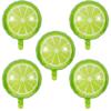 10Pcs Fruit Lime Balloons Large Fruit Green Lemon Foil Round Lemon Mylar Balloons for Summer Thanksgiving Harvest Fall Autumn Fruit Theme Party Decorations Supplies view 4