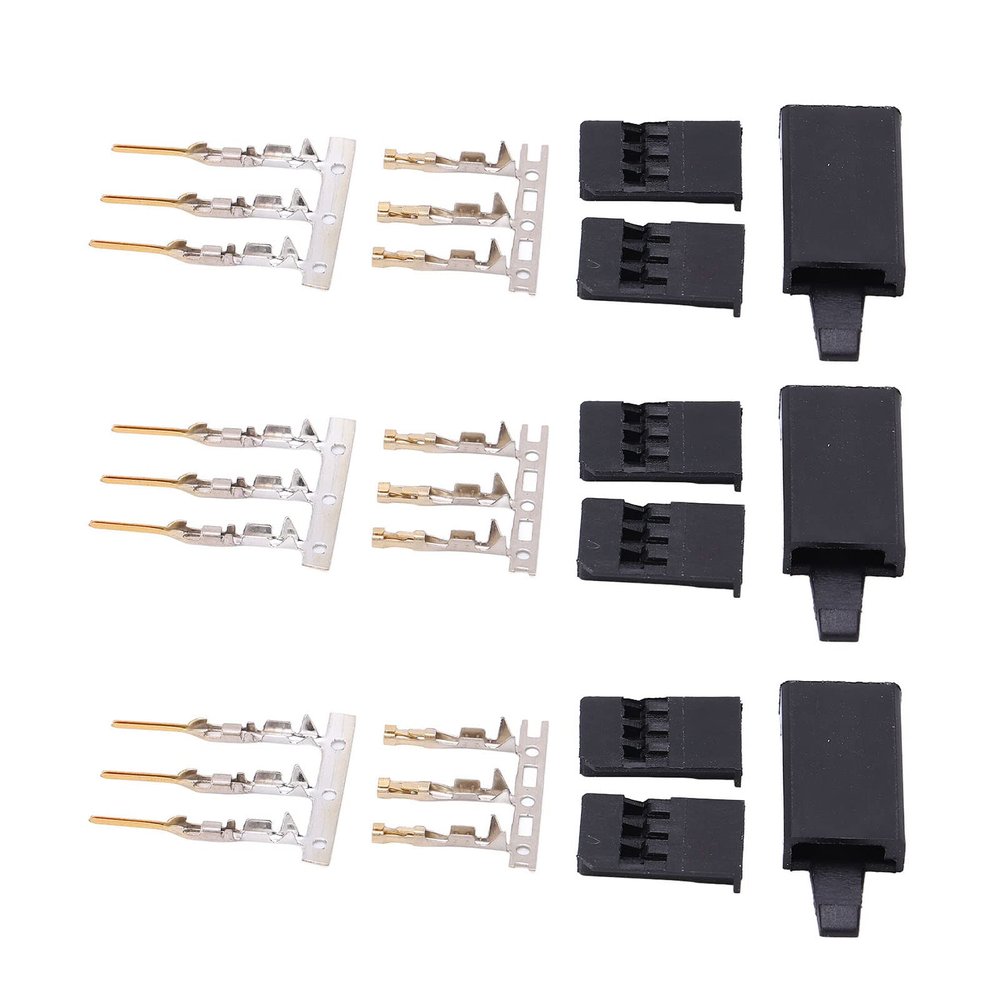 Servo Connector Male Female Connectors Gold Plated Connectors Servo Connector Excellent 3 Pin For Model Aircraft Parts