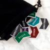 48 Pieces Magic Gathering Counters Tokens Antique Metal Buff MTG Keyword Counters Set Double Sided Compatible with MTG with Velvet Drawstring Pouch view 4