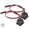 2Pcs Vgoohobby 4 LED Light Square Lamp Bumper LED Headlight 7V Compatible with Axial SCX10 90046 D90 Traxxas TRX4 Tamiya HSP HPI 1/10 RC Crawler view 1
