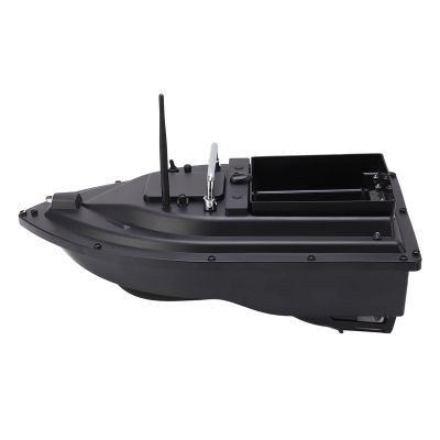 Bait Boat, 2.4Ghz Remote Control, Fishing Boat, 2kg Load Capacity, Black, US Plug Adapter, 100-240V Voltage, for Fishing, Crabbing, Outdoor Activities, Family Entertainment, and Recreation