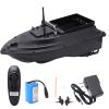 Bait Boat, 2.4Ghz Remote Control, Fishing Boat, 2kg Load Capacity, Black, US Plug Adapter, 100-240V Voltage, for Fishing, Crabbing, Outdoor Activities, Family Entertainment, and Recreation view 2