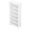 RTLR Dollhouse Book Cabinet, Simulation Decorative Dollhouse Birch Miniature Bookshelf 1:12 Scale for Childrens Home (White Bookcase) view 1