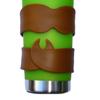 SayitBands Five (5) of Brown Snap Bracelets Moustache Style for Gifts and Party Favors view 3