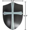 Adventure Awaits! - 2-Pack - Handmade Wooden Toy Knights Templar Shield - Handmade - Lightweight Wood Toy Shield Set for Outdoor Play view 3