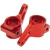 Vgoohobby Metal Rear Stub Axle Carriers, C-Hubs Caster Blocks, Steering Blocks Compatible with 1/10 Traxxas Slash 2WD Stampede 2WD Rustler 2WD Nitro Slash RC Car Upgrade Part #3752 3736 3632 (Red) view 4