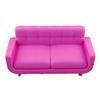 Ele Toys Part for Barbie Dreamhouse Playset GRG93 - Ele Toys Doll Size Pink Plastic Sofa - Couch view 1