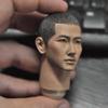 1/6 Scale Male Head Sculpt, Asian Male Soldier Long Neck Head Carved for 12inches Action Figure Body Doll (E) view 2