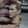 1/6 Scale Male Head Sculpt, Asian Male Soldier Long Neck Head Carved for 12inches Action Figure Body Doll (E) view 3
