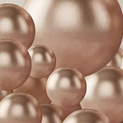 100 Pack Chrome Metallic Champagne Balloons Different Sizes 18 12 10 5 Inch KIRIKOU Party Balloons for Birthday Valentines Baby Shower Bridal Wedding Party Decors