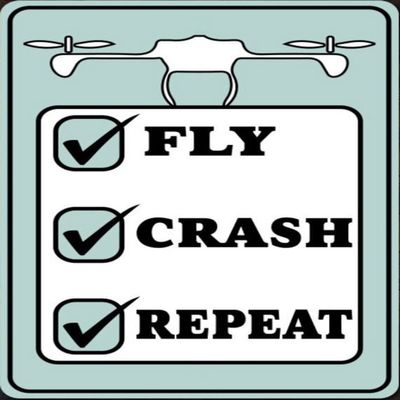 Fly Repeat Crash, Drone Builder, Drone Flying, Drone Parking, Drone Decor, Kid Drone Room, Drone Gift, Drone Hobby- Quality Metal Decoration 8x12 Inches,Fun Kitchen Decor, Funny Bar Signs, Vintage Kitchen Signs