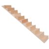 VGEBY Dollhouse Wooden Staircase, 1:12 Miniature Wood Staircase DIY Step Stair Crafts Decorative Dollhouse AccessoriesStaircase Without Handrail view 1