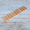 VGEBY Dollhouse Wooden Staircase, 1:12 Miniature Wood Staircase DIY Step Stair Crafts Decorative Dollhouse AccessoriesStaircase Without Handrail view 2