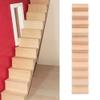 VGEBY Dollhouse Wooden Staircase, 1:12 Miniature Wood Staircase DIY Step Stair Crafts Decorative Dollhouse AccessoriesStaircase Without Handrail view 4