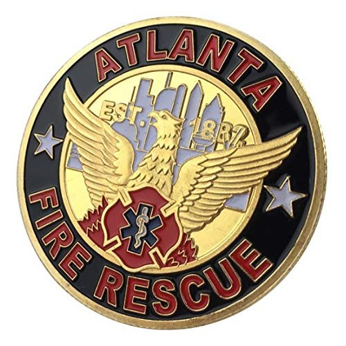 Atlanta Fire Rescue Department AFRD | Gold Plated Challenge Coin