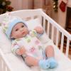JRLCGYP Reborn Baby Boy Dolls, 10 inch Anatomically Correct Realistic Silicone Vinyl Baby Doll, Soft Body Lifelike Newborn Baby Doll Gift Set for Kids Age 3+ view 1