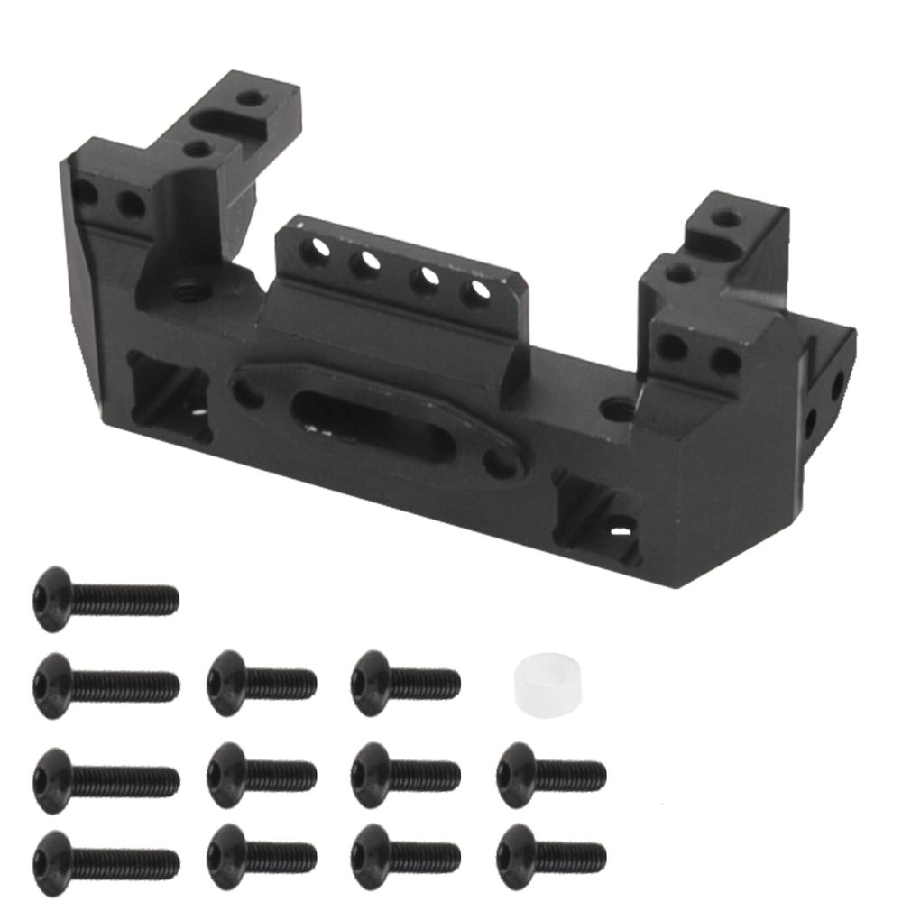 ShareGoo CNC Aluminum Front Bumper Mount Servo Winch Mount Bracket Compatible with Traxxas TRX4 TRX-4 1/10 RC Crawler Car Upgrade Parts