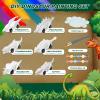 Mchochy 6 Pack Painting Dinosaur Pull Back Car Toys Arts and Crafts for Kids Age 3-12, DIY Dinosaur Painting Kits for Boys Girls Kids Christmas Party Favors Stocking Stuffers Gifts view 2