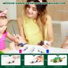 Mchochy 6 Pack Painting Dinosaur Pull Back Car Toys Arts and Crafts for Kids Age 3-12, DIY Dinosaur Painting Kits for Boys Girls Kids Christmas Party Favors Stocking Stuffers Gifts view 4