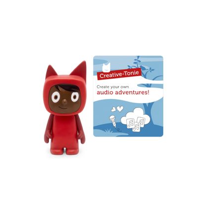 Tonies Creative Toy Figurine - Record and Upload up to 90 Minutes of Your Own Stories and Songs - Red/Dark