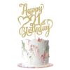 AROKIPPRY Gold Glitter Happy 21st Birthday Cake Topper - 21 Anniversary/Birthday - Hello 21, Cheers to 21 Years,21 & Fabulous Cake Topper Party Decoration view 1