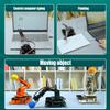 Adeept 5DOF Robotic Arm Kit Compatible with Arduino IDE, Programmable DIY Coding STEM Educational 5 Axis Build Robot Arm,Robot Starter Kit with OLED Display Processing Code and Tutorials - Wooden view 3