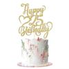 AROKIPPRY Gold Glitter Happy 25th Birthday Cake Topper - 25 Anniversary/Birthday - Hello 25, Cheers to 25 Years,25 & Fabulous Cake Topper Party Decoration view 1