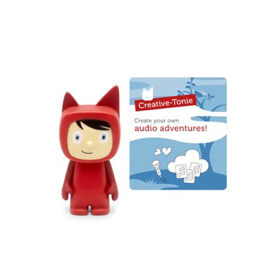 Tonies Creative Toy Figurine - Record and Upload up to 90 Minutes of Your Own Stories and Songs - Red/Light