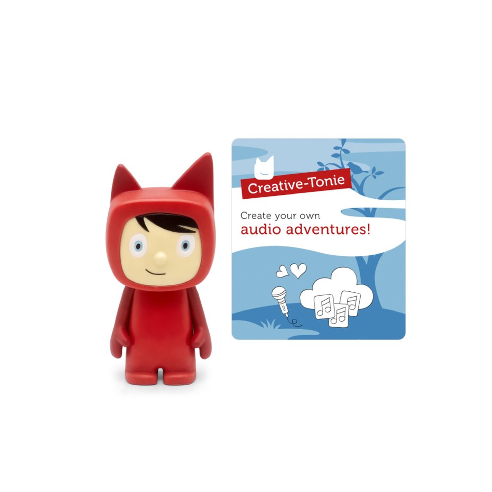Tonies Creative Toy Figurine - Record and Upload up to 90 Minutes of Your Own Stories and Songs - Red/Light