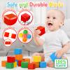 Magnetic Blocks, 1.41 inch Large Magnetic Building Blocks for Toddlers 3 4 5 6 7 8 Years Old Boys Girls Magnet Cubes for Kids 1-3 Montessori Toys STEM Preschool Educational Building Cube 30 Pcs view 3