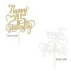 AROKIPPRY Gold Glitter Happy 15th Birthday Cake Topper - 15 Anniversary/Birthday - Hello 15, Cheers to 15 Years,15 & Fabulous Cake Topper Party Decoration view 4