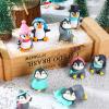 Macarrie 20 Pcs Mini Penguin Figurines Cute Penguin Characters Toys Collection Playset Christmas Winter Cartoon Figures Cake Decoration for Boy Girl Birthday Landscape Party(Cute Style) view 3