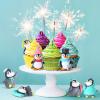 Macarrie 20 Pcs Mini Penguin Figurines Cute Penguin Characters Toys Collection Playset Christmas Winter Cartoon Figures Cake Decoration for Boy Girl Birthday Landscape Party(Cute Style) view 4