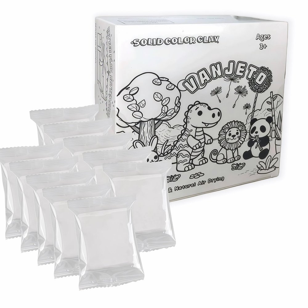 Modeling Clay for Kids, VANJETO Molding Magic Clay for Kids Air Dry, Super Soft Clay for DIY Slime, Ultra Light Air Dry Modeling Clay for Toddlers Children Teens, 7 OZ/Bag