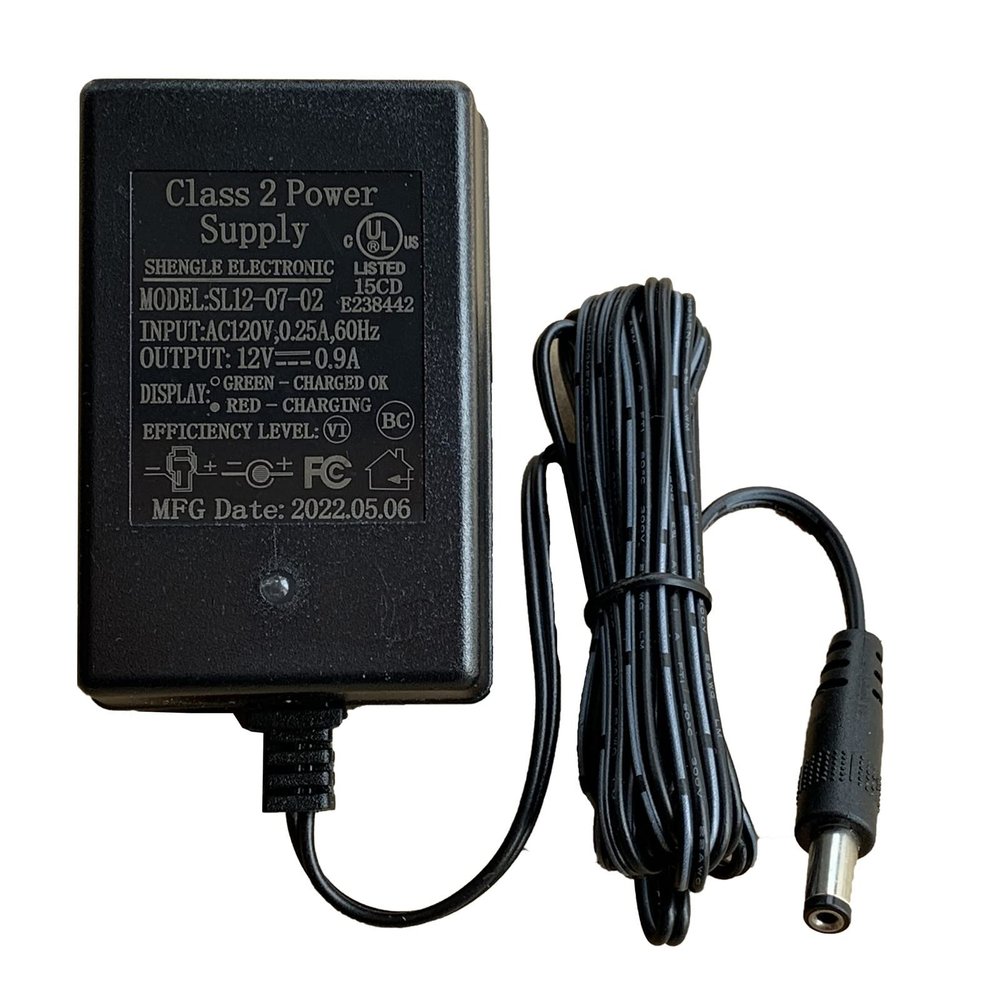 12V 0.9A Battery Charger for Ride On Toys 12V Kids Ride On Car, SL12-07-02 12 Volt Battery Power Adapter