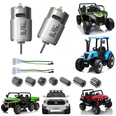 2 Pcs 24V RS555 35000RPM Electric Motor Drive Engine for Power Wheel Motor Upgrade,High Speed Motors Gearbox Accessories for Power Wheels Children Ride On Car Replacement Parts 18V