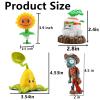 JHESAO 4 PCS Plants and Zombies Toys Action Figures Zombies PVZ Toys Sets 1 2 Series Great Gifts for Kids and Fans, Birthday and Christmas Party New view 2