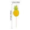24Pcs Luau 3D Pineapple Cupcake Toppers Tropical Pineapple Leaf Aloha Cupcake Picks for Summer Hawaiian Luau Tropical Theme Baby Shower Birthday Wedding Party Cake Decorations Supplies view 2