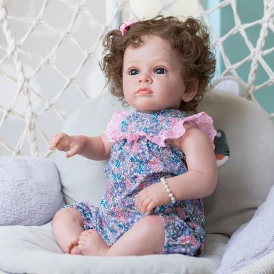 KAWAYII Toddler Reborn Baby Doll Girls,23 Inch Lifelike Newborn Dolls Handmade Doll Toy Birthday Reborn Gifts