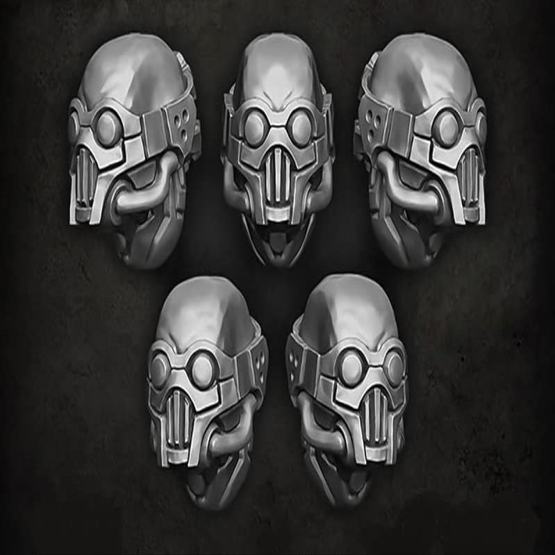 Green Stuff World for Models and Miniatures Raiders Heads S126 (39)