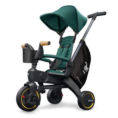 Doona Liki Trike S5, Racing Green - 5-in-1 Compact, Foldable Tricycle - Suitable for Toddlers 10 to 36 Months