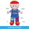 Love & Learn 17" Educational Boy Doll - Learn to Zipper, Button, Snap, Shoe Tying & Self Fasten Skills! view 2
