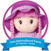 LOVE & HUG 24" Huggable Doll Soft Doll with Purple Dress and Yarn Hair view 3