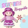 LOVE & HUG 24" Huggable Doll Soft Doll with Purple Dress and Yarn Hair view 4
