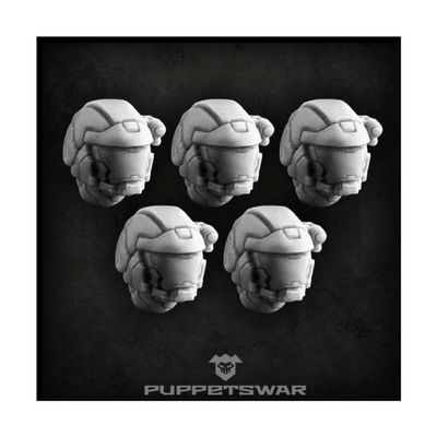 Green Stuff World for Models and Miniatures Impact Team Helmets S125