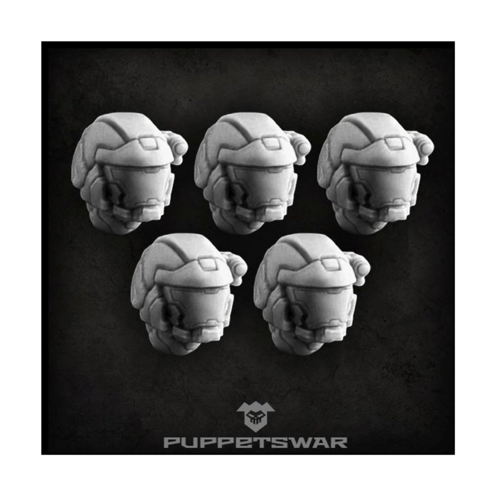 Green Stuff World for Models and Miniatures Impact Team Helmets S125