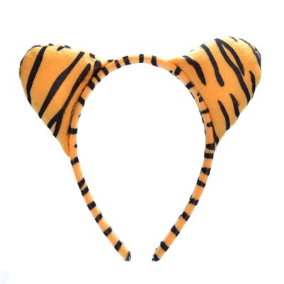 Yilistore Tiger Headband Halloween Costume Tiger Ears Headband for Women Party Favor, Jungle Safari Headbands,Cat Ears Headpiece