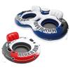 Intex River Run 53 Inch Inflatable Floating Water Tube Lake Pool Ocean Raft & River Run II Inflatable 2 Person Pool Tube Float w/ Cooler & Repair Kit view 2