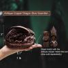 Haxtec Dragon Dice Jail Guardian DND Dice Tray Holder Compatible with Dungeons and Dragons Accessories Novelty DM RPG Gift Dragon Statue Decor(Antique Copper) view 4