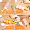 2pcs-Rice Ball Shaker,Rice Ball Molds, DIY Ball Shaped Kitchen Tools Shakers Food Decor for Kids DIY Lunch Maker Mould with a Mini Rice scoop view 3